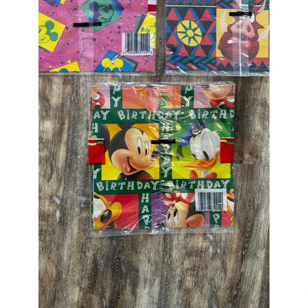 Vintage Lion King Gift Birthday Wrap Disney USA 30 X 20 Mickey Mouse New